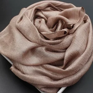Satin Crepe Chiffon Fabric Women Scarf Pure Luster Color Dutch Linen Shawl Femme All-match Elegant Hijab Femme Soft Schal Mujer Breathable Bufanda