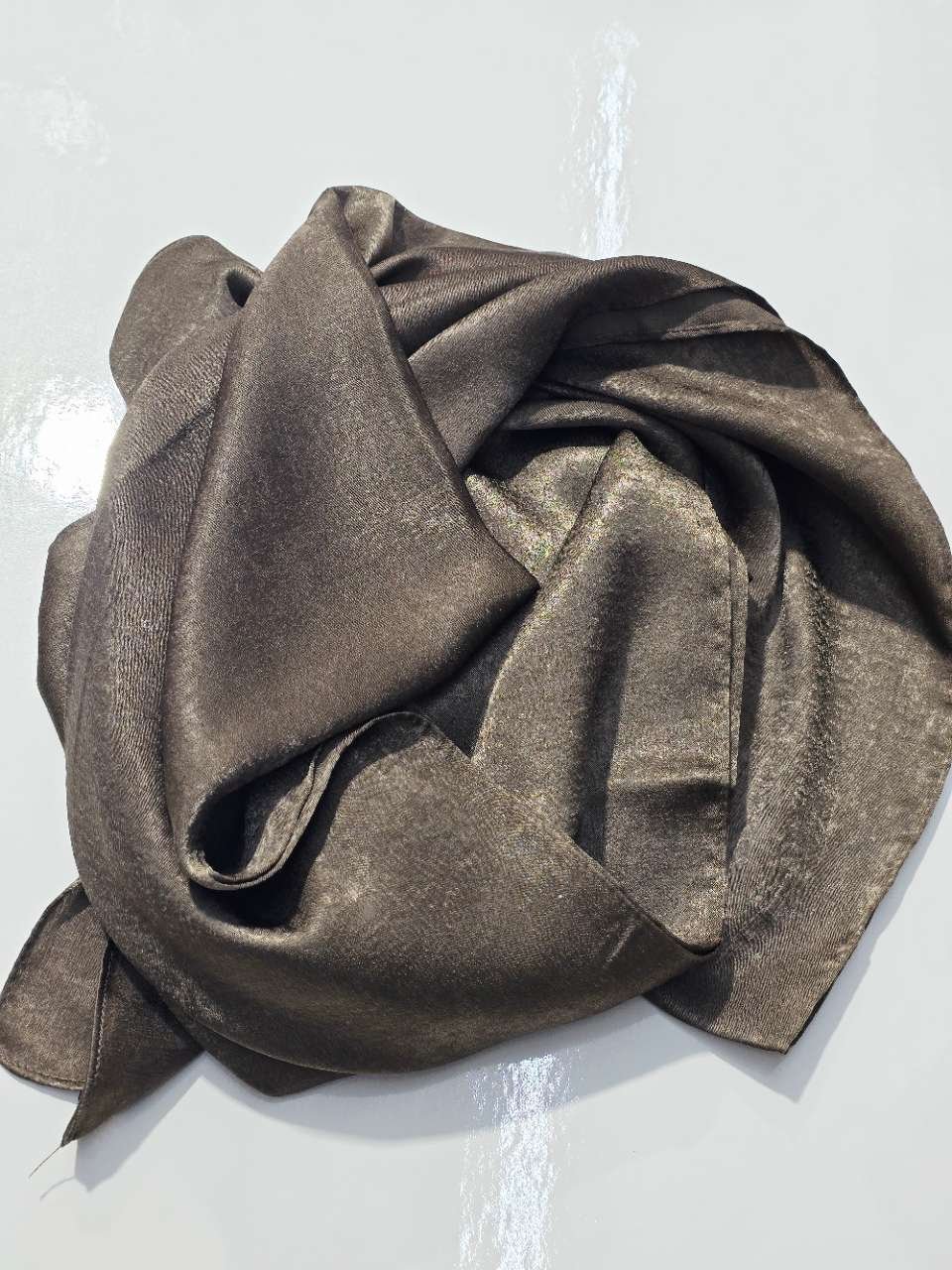 Satin Crepe Chiffon Fabric Women Scarf Pure Luster Color Dutch Linen Shawl Femme All-match Elegant Hijab Femme Soft Schal Mujer Breathable Bufanda