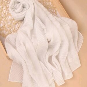 Women Summer Scarfs Cotton Lightweight Large Long Gauze Shawl Beach Wrap Plain Hijab (Color 12)