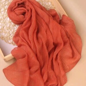 Women Summer Scarfs Cotton Lightweight Large Long Gauze Shawl Beach Wrap Plain Hijab (Color 17)