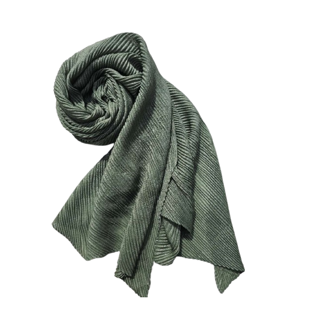 Women Summer Scarfs Cotton Lightweight Large Long Gauze Shawl Beach Wrap Plain Hijab (Color3)