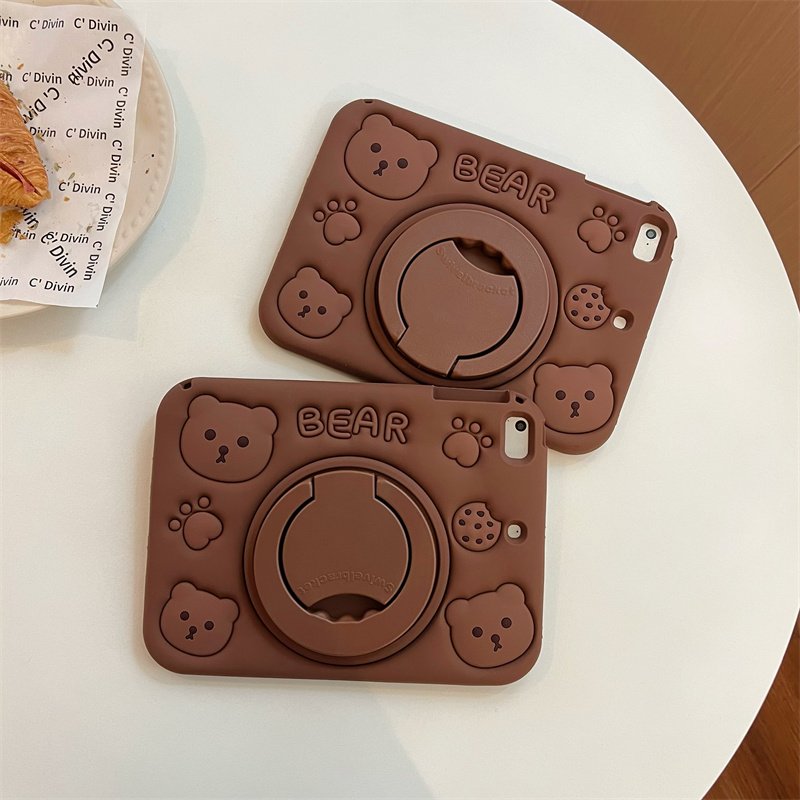 Case for iPad (A16) 11th Gen 11 Inch (2025), iPad 10th Gen 10.9 Inch (2022), Fully-Body Rugged Heavy Duty Shockproof Protective Case with Kickstand - Coffee - Image 3