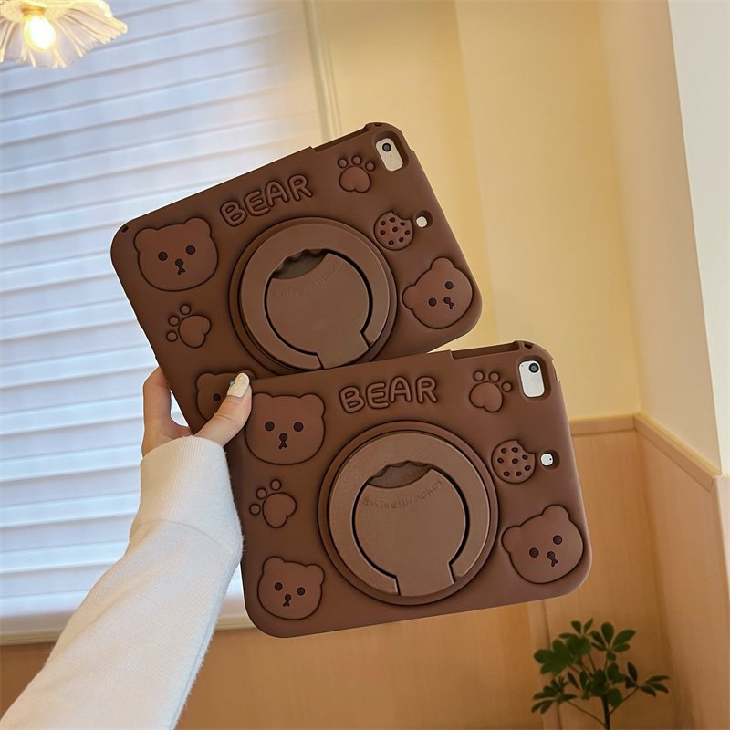 Case for iPad (A16) 11th Gen 11 Inch (2025), iPad 10th Gen 10.9 Inch (2022), Fully-Body Rugged Heavy Duty Shockproof Protective Case with Kickstand - Coffee - Image 2