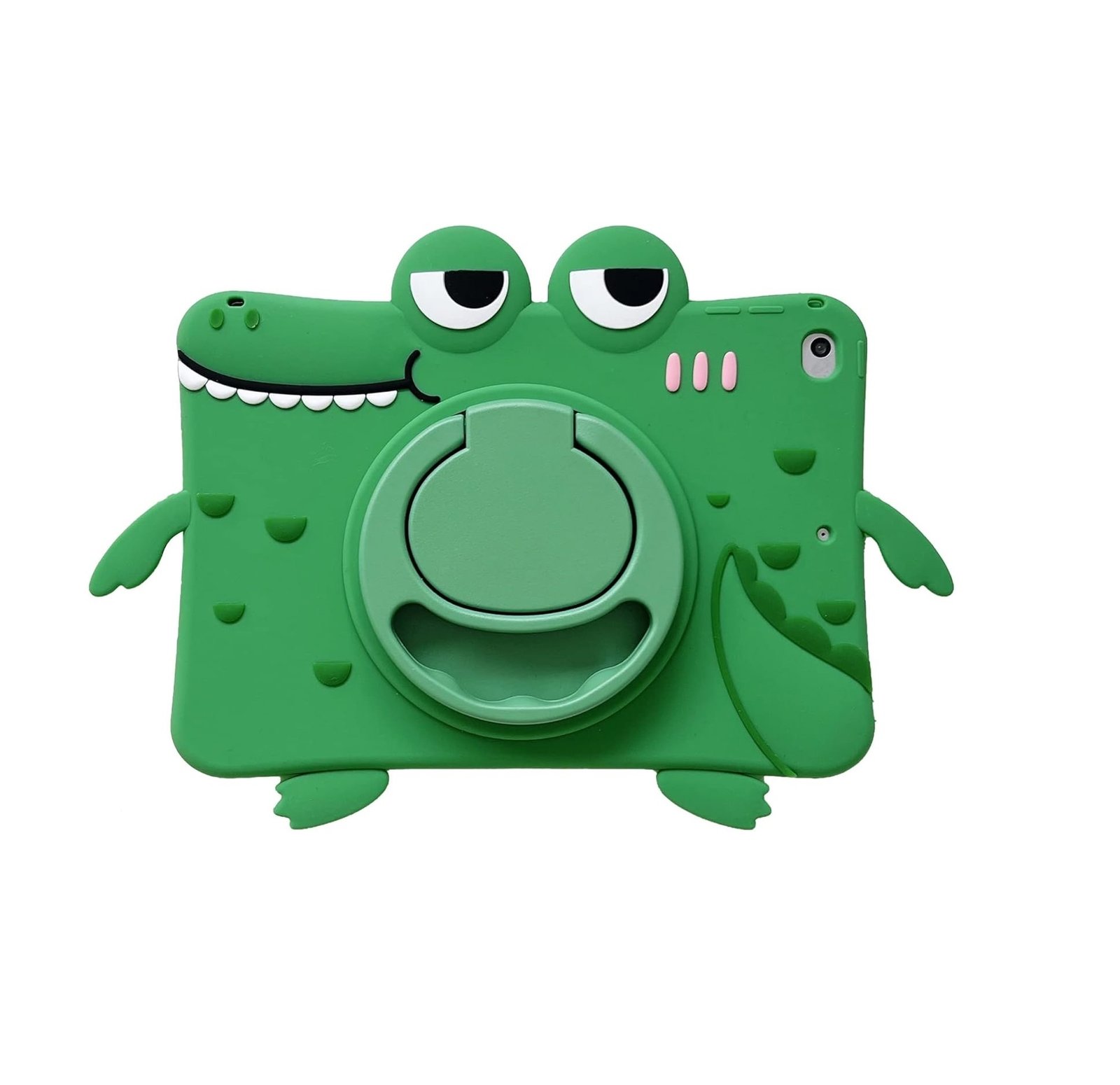 iPad 9th8th7th Generation Case - Three Layer Drop Protection with 360 Rotating Stand, Hand Strap & Pencil Holder for 10.2 Inch 202120202019 iPad (Green) (1)