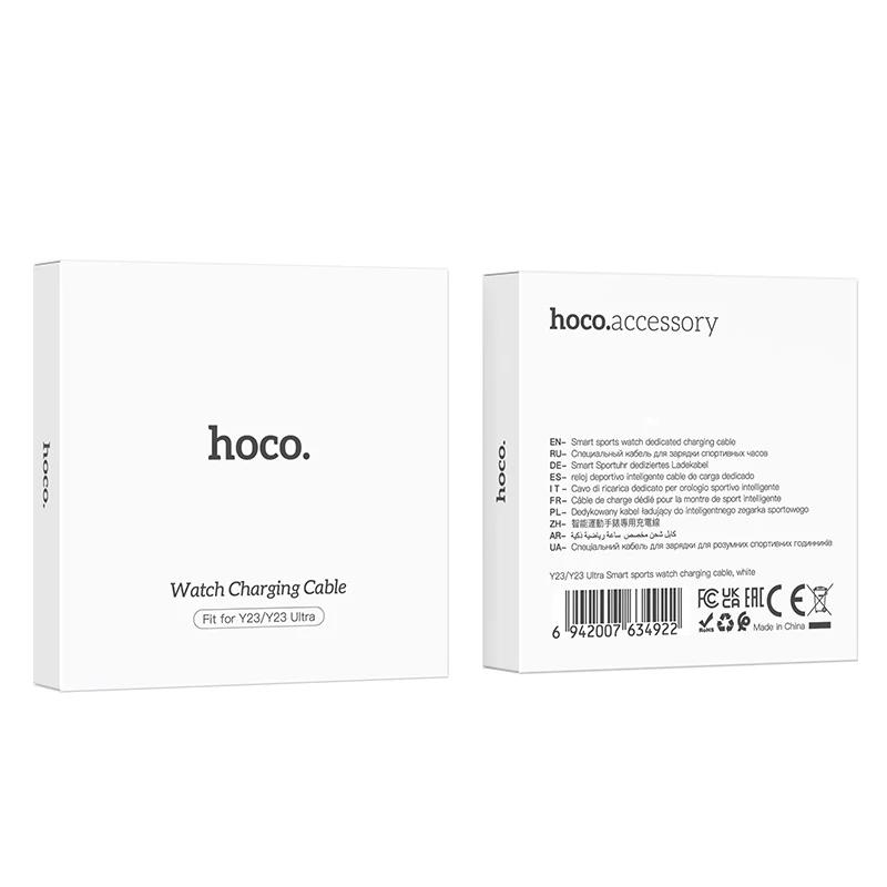 For HOCO Y23/Y23 Ultra Smart Sports Watch Charging Cable - White - Image 4