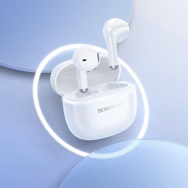 For Borofone FQ11 Sound TWS Wireless BT Headset Earbuds - White - Image 3