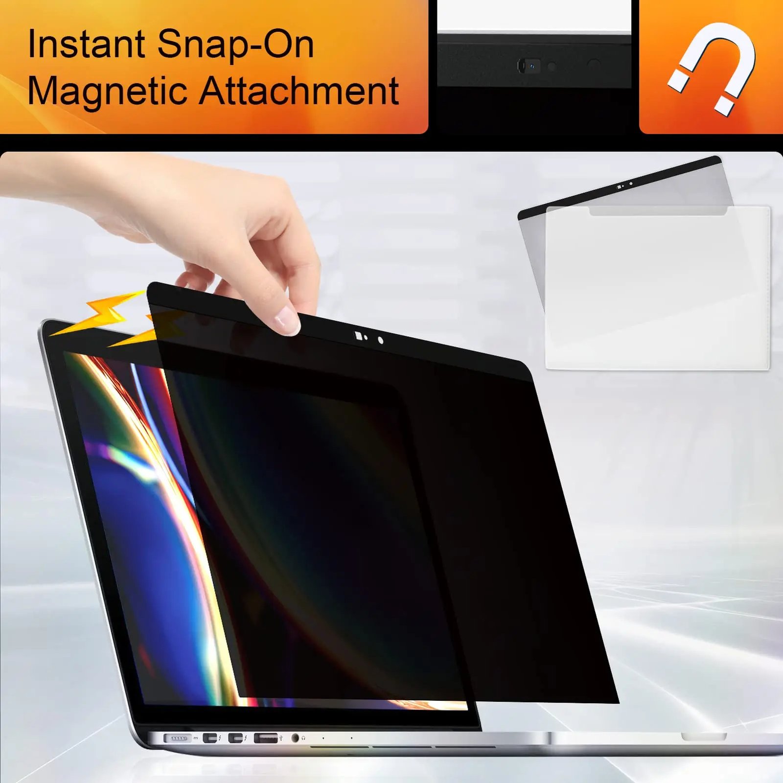 Upscreen Filtro Privacy Spy Shield Per Dell P2317H - Protezione Anti-Spionaggio, Antiriflesso, Antibatterico E Antigraffio - Made In Germany