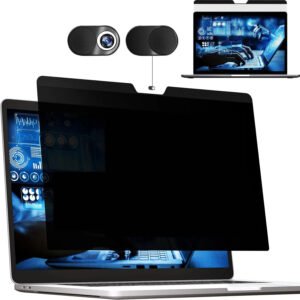 Magnetic Privacy Screen Protector For Macbook Air Macbook pro 16.1 A2141 360° Anti-Spy Filter, Matte Anti-Glare Protector, Scratch-Resistant Film