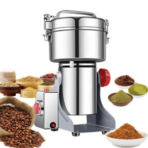 Electric Grain Grinder Mill High-speed Spice Corn Mill Commercial Powder Machine for Dry Cereals Grain Spice Coffee Herb Bean