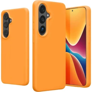 For Samsung Galaxy S26 Ultra Shockproof Rubber Silicone Protective Bumper Case Cover - Orange